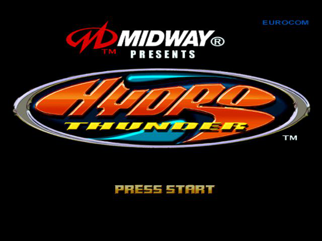 Hydro Thunder Title Screen